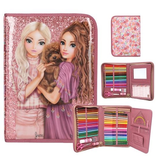 [50213056] ESTUCHE GRANDE FLORAL TOP MODEL