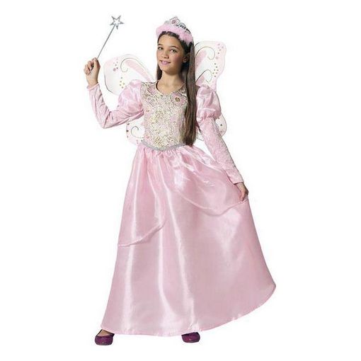 [01866056] DISFRAZ HADA MADRINA ROSA 5-6