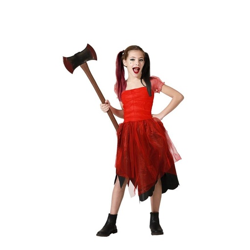 [01874380] DISFRAZ ARLEQUIN ROJO T.5-6