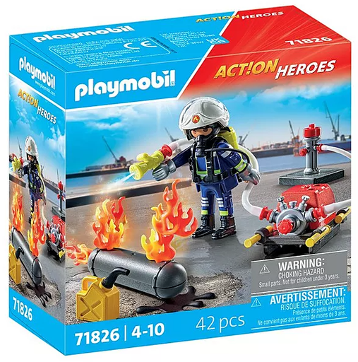 [30071826] BOMBERO C/BOMBA DE AGUA
