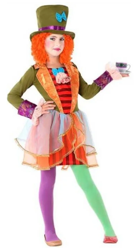 [01861296] DISFRAZ SOMBRERERA LOCA T.5-6