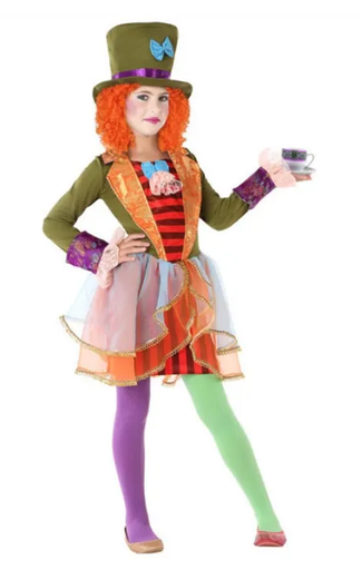 [01861298] DISFRAZ SOMBRERERA LOCA 10-12