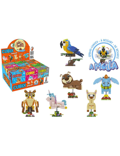 [52842761] CUBIX ANIMALES DIVERTIDOS 12 P.