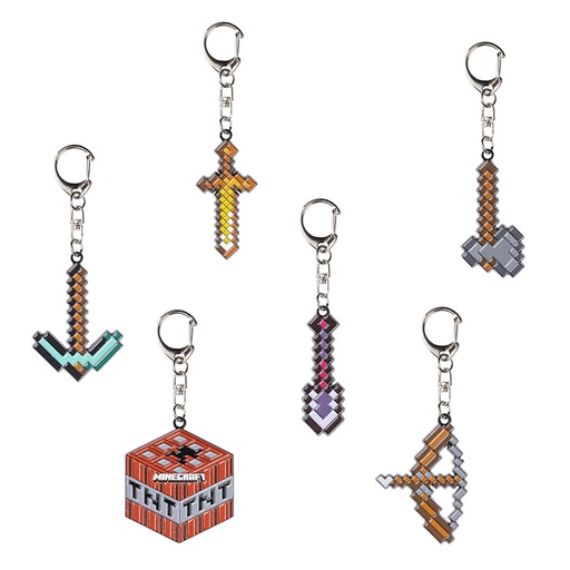 [03510007] MINECRAFT LLAVERO METAL