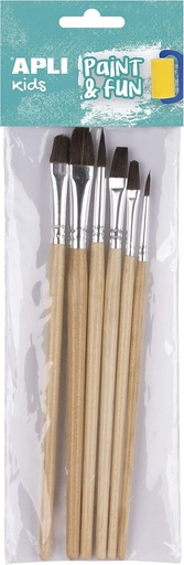 [48417463] PINCEL MADERA MIDAS 6 UNID.