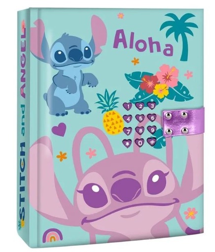 [12488990] DIARIO CON CODIGO STITCH