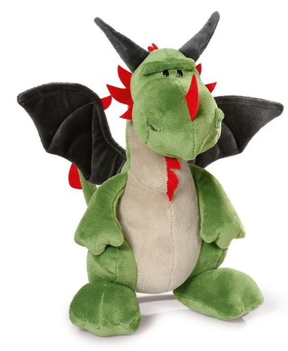 [58762183] PELUCHE DRAGON VERDE SENTADO 20 CM.
