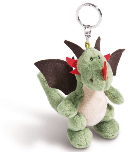 [58762179] LLAVERO DRAGON VERDE SENTADO 10CM.