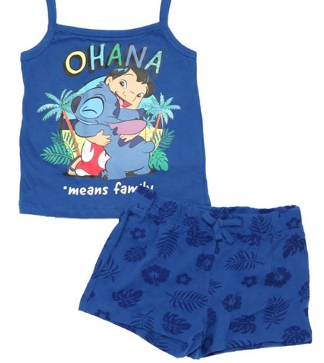 [67810280] PIJAMA LILO Y STITCH AZUL T.8