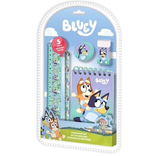 [12488942] SET PAPELERIA BLUEY 5 P.