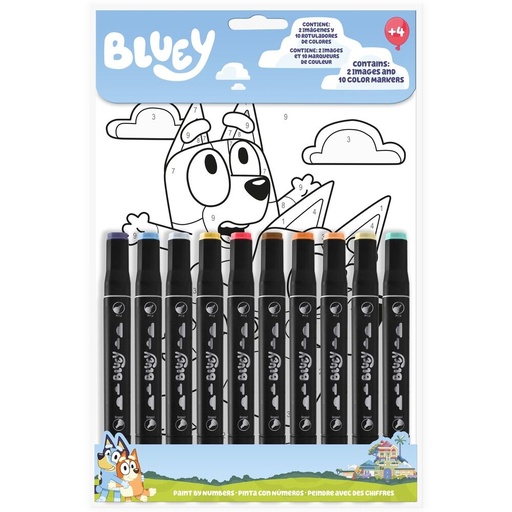 [12488940] PINTA C/NUMEROS BLUEY