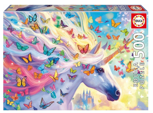 [04020254] PUZ. 500 UNICORNIO ARCOIRIS