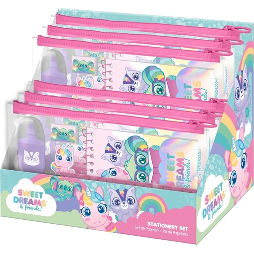 [12487693] ESTUCHE PAPELERIA SWEET DREAMS