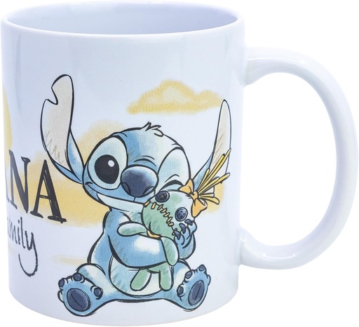 [33593492] TAZA STITCH Y ANGEL 325 ML.