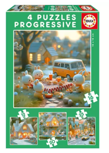 [04020217] PUZ.12+16+20+25 CIUDAD CONEJITOS