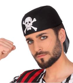 [01840485] GORRO PIRATA NEGRO