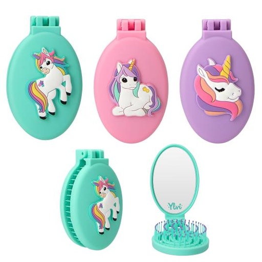 [50213565] CEPILLO PLEGABLE C/UNICORNIO YLVI