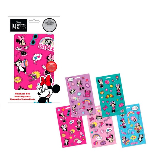 [12487490] SET PAPELERIA STICKERS MINNIE