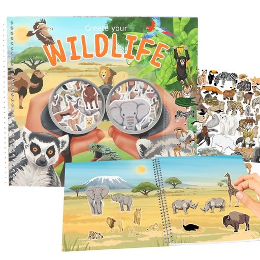 [50213601] CUADERNO PEGATINAS WILD LIFE