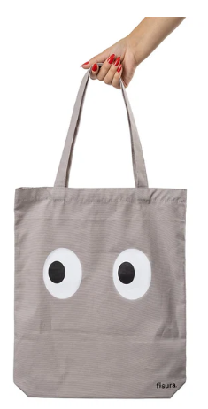 [23773668] BOLSA COMPRA OJOS GRIS