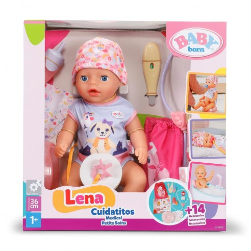 [37784046] BABY BORN LENA CUIDADITOS