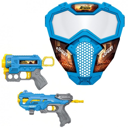 [86101032] PISTOLAS BLASTER(2)+MASC.+DARDOS