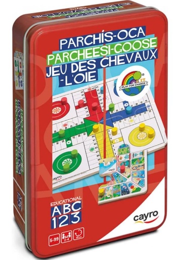 [19300118] PARCHIS/OCA VIAJE CAJA METAL