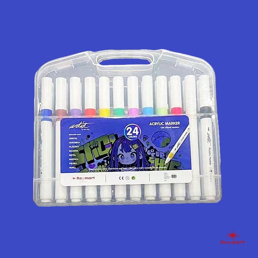 [59919003] MALETIN ROTULADORES ACRIL.(24)