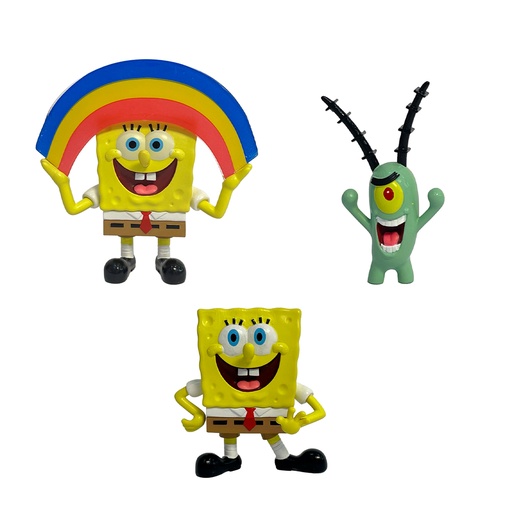 [03505680] BOB ESPONJA PACK 3 FIG.