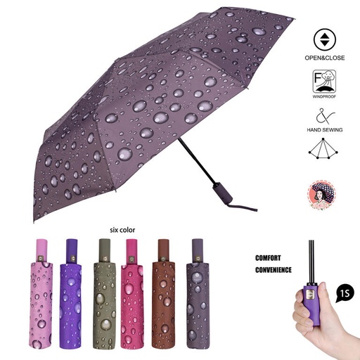 [59919445] PARAGUAS AUT.COL.GOTAS SURT.