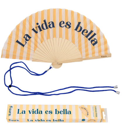 [23775836] ABANICO "LA VIDA ES BELLA"