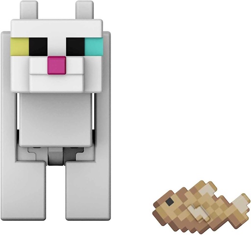 [24511115] MINECRAFT WHITE CAT 8 CM.