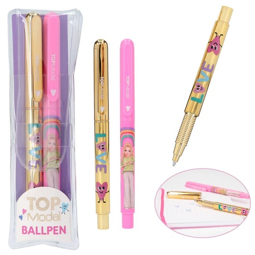 [50212087] SET BOLIGRAFOS SELFLOVE TOP MODEL