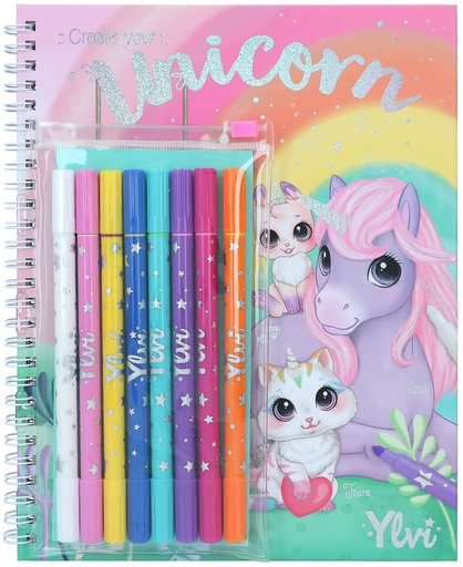 [50212168] LIBRO COLOREAR+SET COLORES YLVI