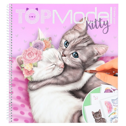 [50212282] LIBRO COLOREA TU GATITO TOP MODEL