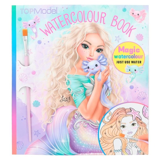 [50212414] LIBRO ACUARELAS MERMAID TOP MODEL