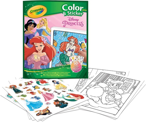 [55630202] LIBRO COLOREAR+STICK.PRINCESAS