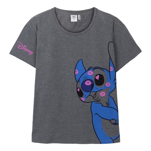 [61010186] CAMISETA STITCH GRIS T.XL