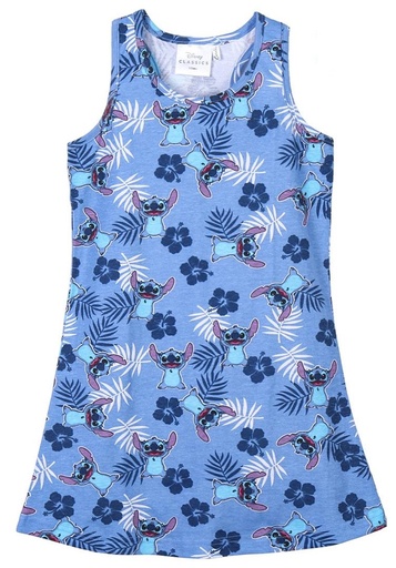 [61011056] VESTIDO STITCH AZUL T.3