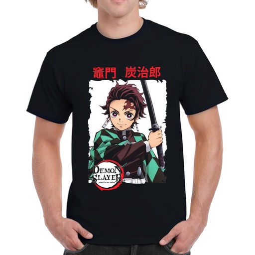 [64977652] CAMISETA DEMON SLAYER NEG.XXL