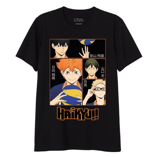 [67884504] CAMISETA HAIKYU NEGRA T.M