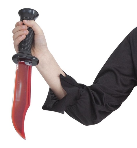 [78907724] CUCHILLO C/SANGRE 33 CM.