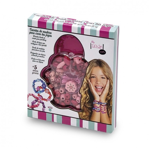 [86100396] CUENTAS MADERA ROSA/AZUL SURT.