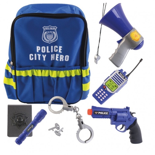 [86100535] MOCHILA POLICIA C/7 ACCESORIOS