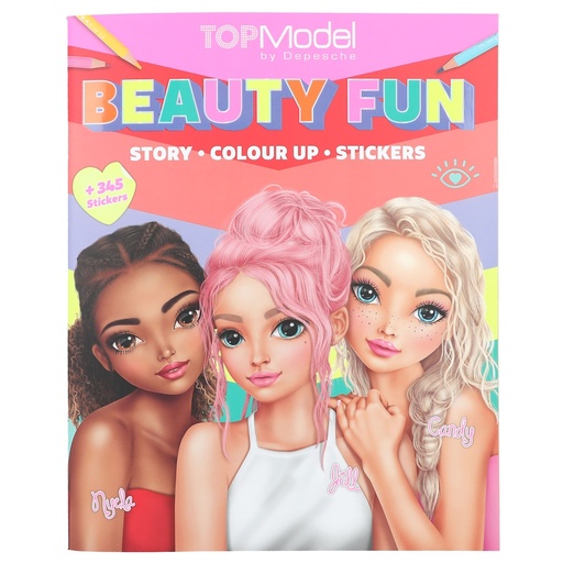 [50213137] LIBRO P/COLOREAR BEAUTY FUN TOP MODEL