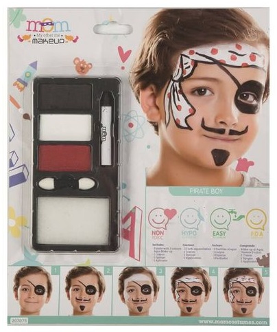 [55227075] KIT MAQUILLAJE PIRATA NIÑO