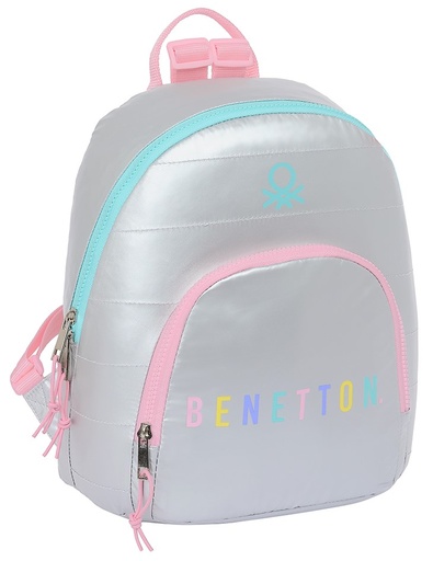 [79152467] MOCHILA MINI BENETTON SILVER