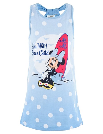 [67805823] VESTIDO MINNIE AZUL T.8