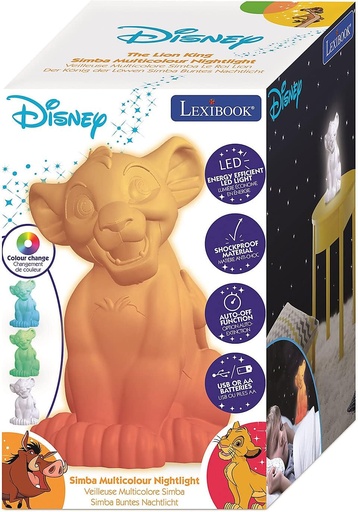 [48307734] LAMPARA REY LEON 3D MULTICOLOR