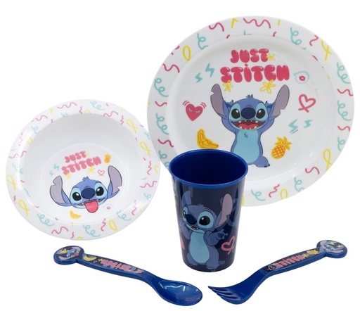[33575050] VAJILLA STITCH 5 P. MICRO